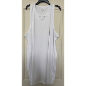 Athleta White Muscle Tee